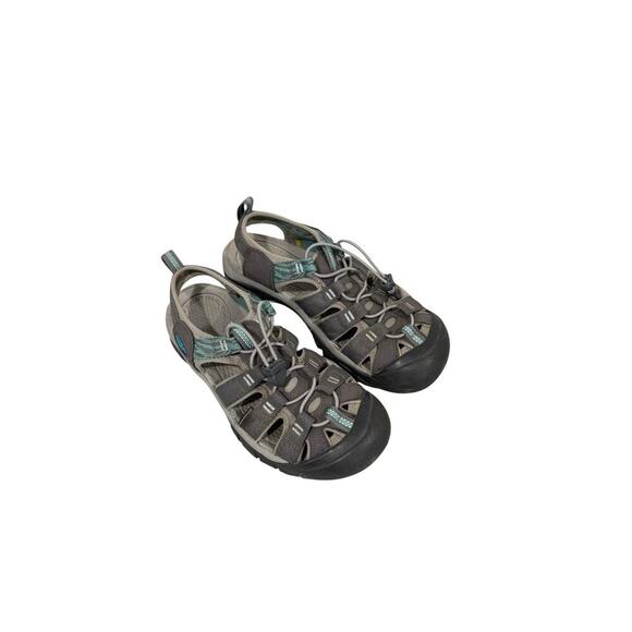 Keen Newport H2 Waterfront Sandal Women 8.5 Steel Grey Blue Turquoise Fisherman - Picture 3 of 7
